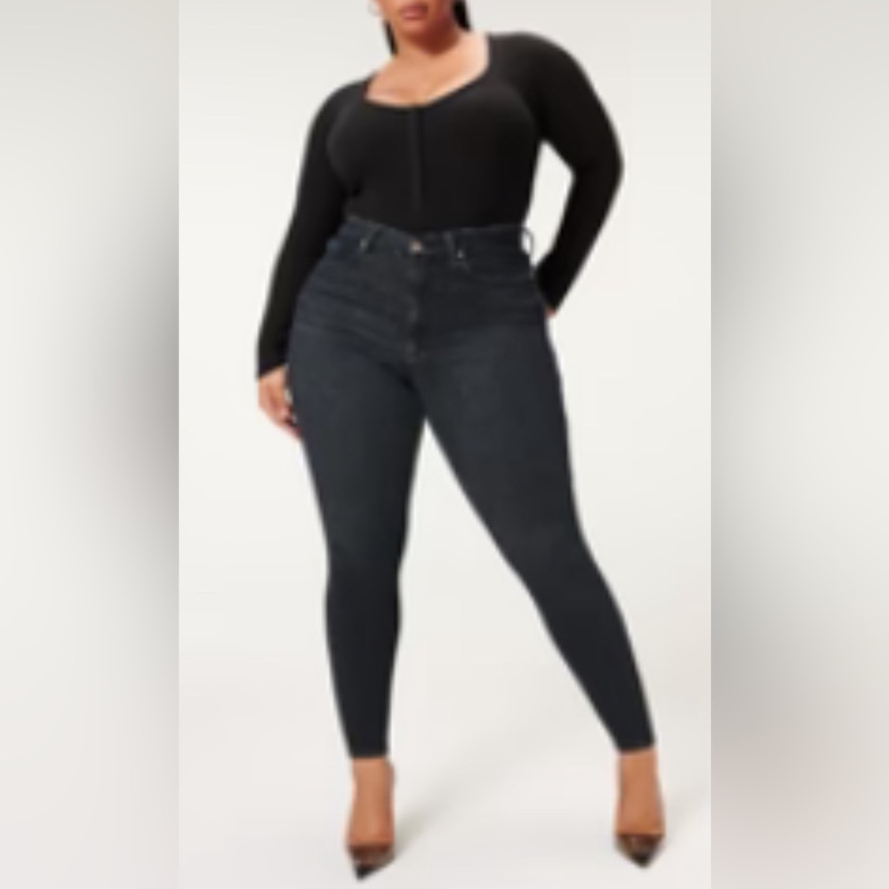 Good American Women's Skinny Jeans - Dark Blue